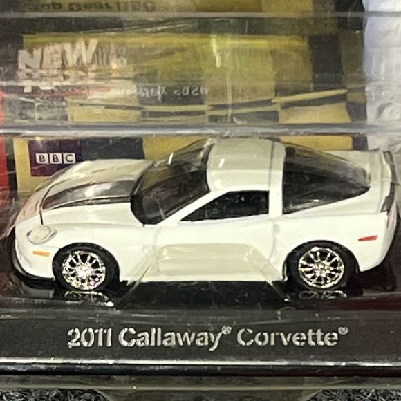 Auto World Top Gear 2011 Callaway White Corvette 1:64 Diecast Preowned New - Picture 3 of 6